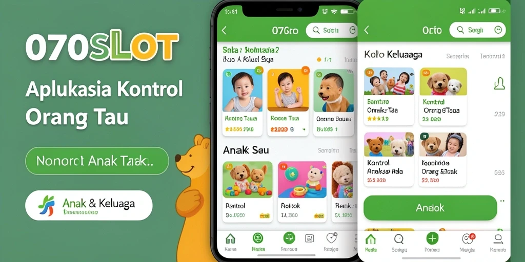 Antarmuka aplikasi 070SLOT untuk Kontrol Orang Tua Anak