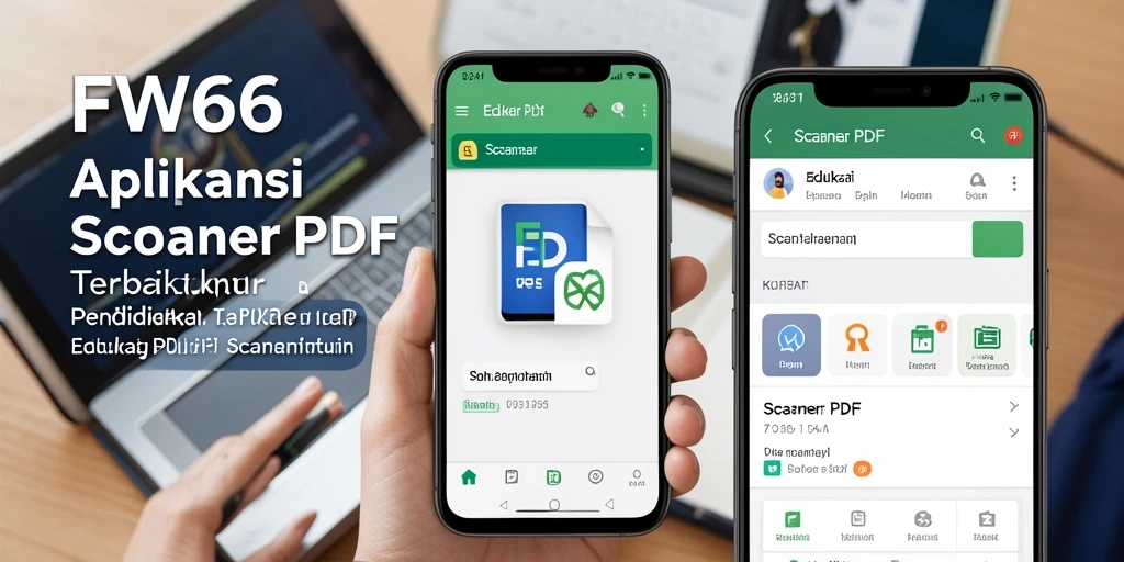 Antarmuka sederhana dan intuitif dari aplikasi Scanner PDF FW66.