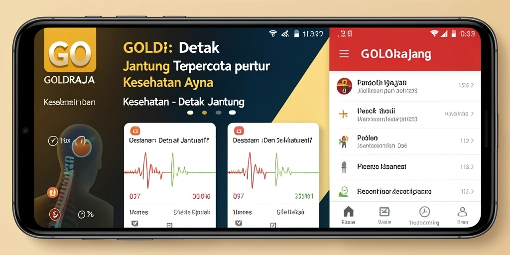 Tampilan antarmuka GOLDRAJA yang intuitif dan informatif.
